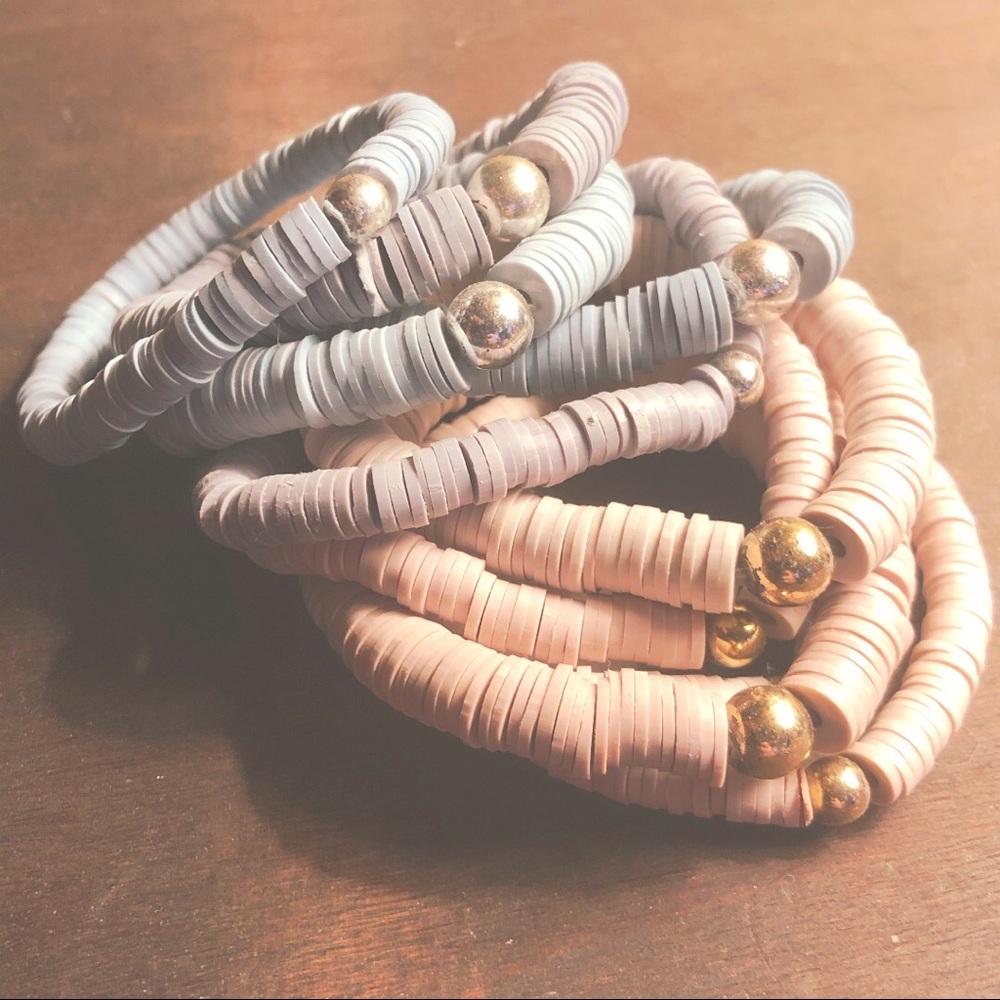2 Sets Multiple NWOT Free People Stretch Bracelets